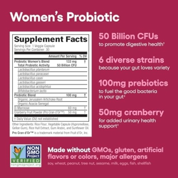 Physician's CHOICE Women Probiotics - 50 Billion CFU - 30 Capsules