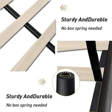 Stylish Jotoa Queen Velvet Bed Frame with Adjustable Headboard