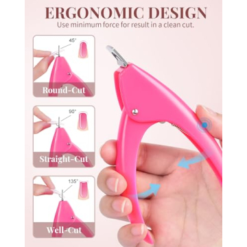 MORGLES Premium Acrylic Nail Tips Set for Home and Salons