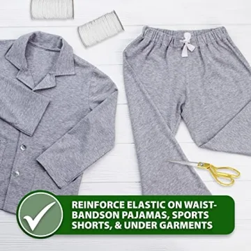 Mandala Crafts 1/4 Elastic Bands for Crafts and Sewing