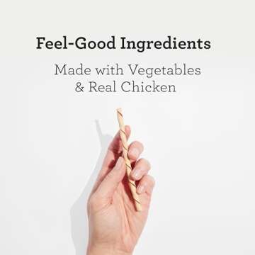 DreamBone Twist Sticks, Made With Real Chicken, Rawhide-Free Chews for Dogs, 50 Count