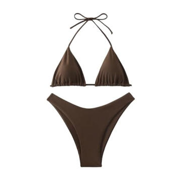 GORGLITTER High Cut Bikini Set for Stylish Swimwear