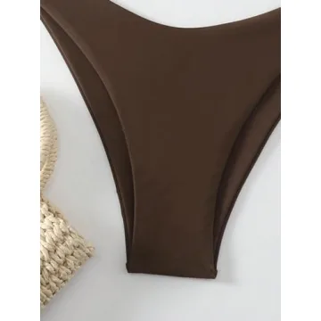 GORGLITTER High Cut Bikini Set for Stylish Swimwear