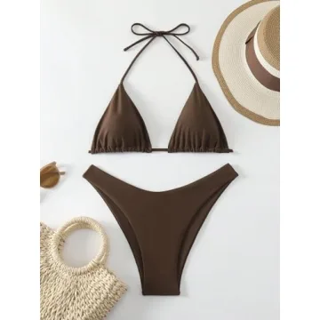 GORGLITTER High Cut Bikini Set for Stylish Swimwear