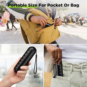 Zannaki Upgrade Large Metal Travel Pill Organizer, Waterproof Weekly Pill Box, Portable Aluminum Alloy Pill Case Container, BPA Free 7 Day Daily Medicine Organizer Holder for Vitamin,Pills,Supplement