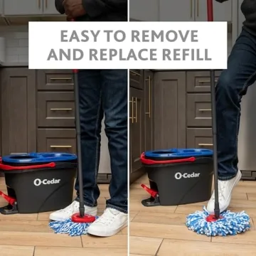 O-Cedar RinseClean Spin Mop - Clean Floors with Pure Water