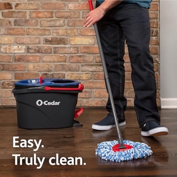 O-Cedar RinseClean Spin Mop - Clean Floors with Pure Water