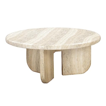 Elegant Tov Furniture Patrizia Concrete Round Coffee Table