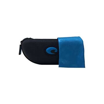 Costa Del Mar Rincon 6S9018 901805 63MM 156 Matte Smoke Crystal/Grey 580P Plastic Polarized Rectangular Sunglasses for Men + BUNDLE with Designer iWear Eyewear Kit