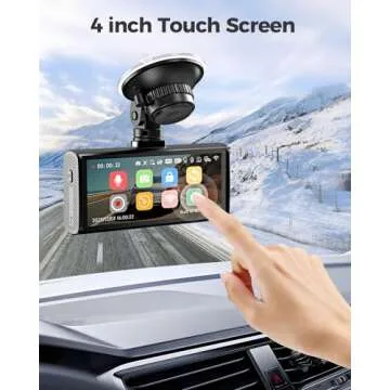 AZDOME M560 4K Dash Cam with Triple Camera System