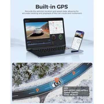 AZDOME M560 4K Dash Cam with Triple Camera System