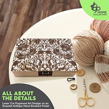 Elegant Wooden Storage Box - Versatile 9 x 6 inch Organizer