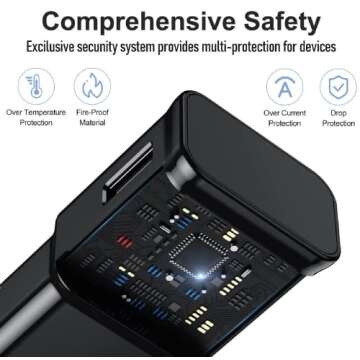 Type C Charger Fast Charging with USB C Cable Cord 6ft Charger Suitable for Samsung Galaxy Phone S10...