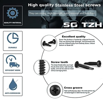 Reliable #8 x 1" Stainless Steel Screws 100PCS