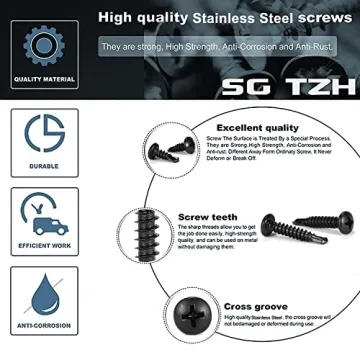 Reliable #8 x 1" Stainless Steel Screws 100PCS