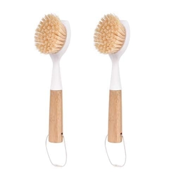 Sustainable Bamboo Dish Brush Set for Eco-Friendly Kitchen Cleaning