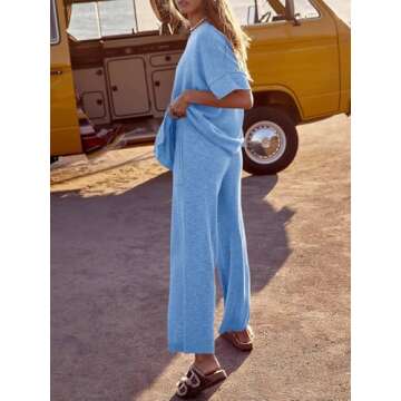 Tankaneo Women's 2 Piece Casual Lounge Set - Stylish Comfort Guaranteed