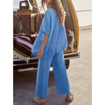 Tankaneo Women’s Stylish Lounge Set for Casual Travel