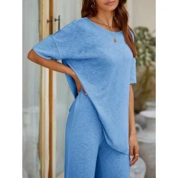 Tankaneo Women’s Stylish Lounge Set for Casual Travel