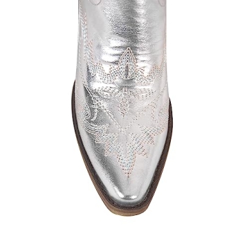 Yolkomo Cowgirl Boots - Stylish Wide Calf Embroidered Comfort