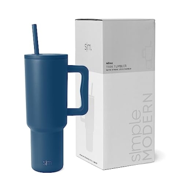 Simple Modern 40 oz Tumbler with Handle and Straw Lid | Insulated Reusable Stainless Steel Water Bot...