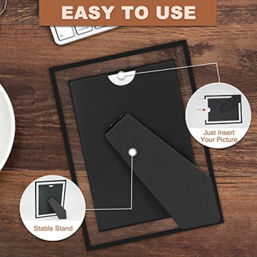 IZIDDO Black Photo Frame Set - 5x7 for Tabletop