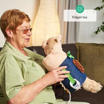 Fidget Muff Cat and Blanket for Elderly | Fidget Blanket for Dementia | Dementia Products for Elderl...