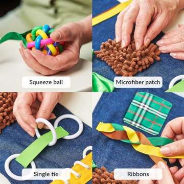 Fidget Muff Cat and Blanket for Elderly | Fidget Blanket for Dementia | Dementia Products for Elderly | Gift and Activities for Seniors with Alzheimer’s or Dementia | Sensory Fidget Toys