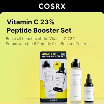 COSRX Vitamin C 23% Peptide Booster Set - Amazon Exclusive - Korean Skin Care, Gift Sets, Stocking Stuffers for Women, Vitamin C Serum, Face Serum
