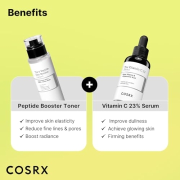 COSRX Vitamin C 23% Peptide Booster Set - Amazon Exclusive - Korean Skin Care, Gift Sets, Stocking Stuffers for Women, Vitamin C Serum, Face Serum