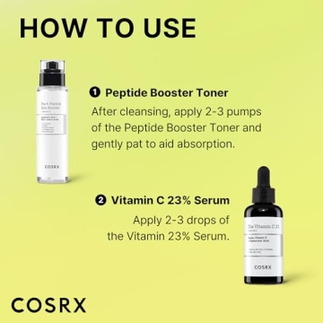 COSRX Vitamin C 23% Peptide Booster Set - Amazon Exclusive - Korean Skin Care, Gift Sets, Stocking Stuffers for Women, Vitamin C Serum, Face Serum