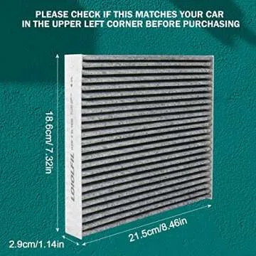 LOIOLFIL CF12157 Cabin Air Filter Replacement for Camry RAV4 Corolla RX350 Prius C-HR ES350 Avalon CX-9 ES300h RX450h
