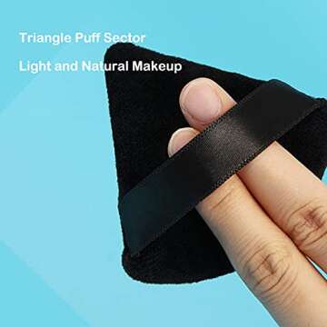 RONG HUA 10-Piece Soft Powder Puff Makeup Applicators