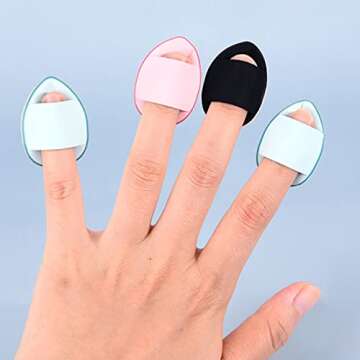 RONG HUA 10-Piece Soft Powder Puff Makeup Applicators