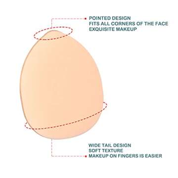 RONG HUA 10-Piece Soft Powder Puff Makeup Applicators