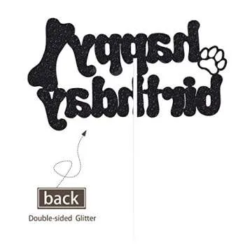 Happy Birthday Cake Topper for Dog Birthday Parties