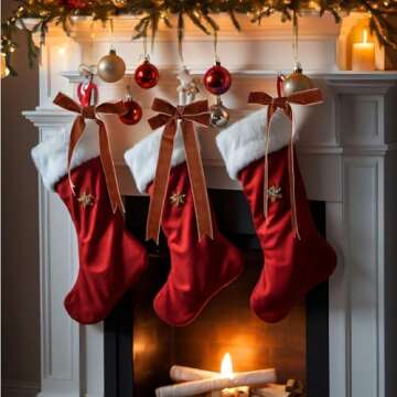 Chuangdi 30 Yard Vintage Velvet Ribbon for DIY Crafts