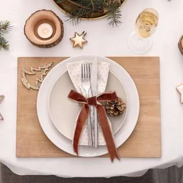 Chuangdi 30 Yard Vintage Velvet Ribbon for DIY Crafts