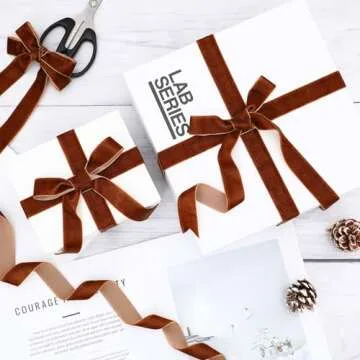 Chuangdi 30 Yard Vintage Velvet Ribbon for DIY Crafts