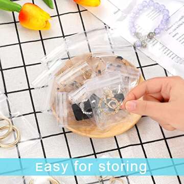 Sureio 200 Pcs Anti Tarnish Strips and Jewelry Bags Set
