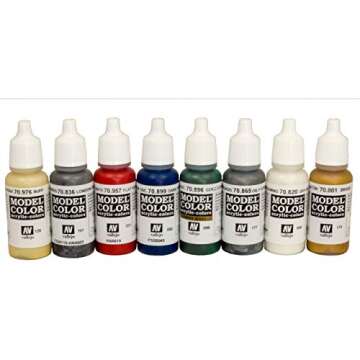 Vallejo British Infantry Napoleonic Wars Warlord Games Paint Set, Black, 0.5 Liters