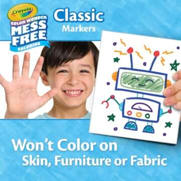 Crayola Color Wonder Marker Refill Set (20ct), Mess Free Broad Line Markers for Toddlers, Mess Free Coloring for Kids, Toddler Gifts