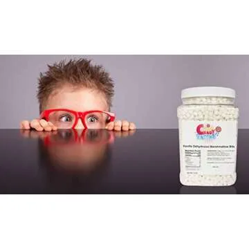 Sarah's Candy Factory Vanilla Mini Dehydrated Marshmallow Bits in Jar, 8 Oz