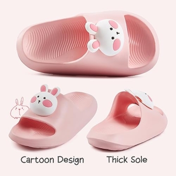Drecage Bunny Toddler Slides for Comfort and Fun