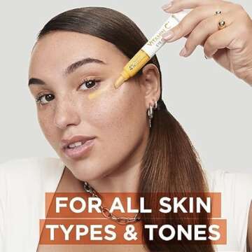 Garnier Eye Cream, With 4% Vitamin C, Brightening Eye Treatment For Dark Circles, Prevents Under Eye Bags And Puffiness, Vitamin C*, 15ml