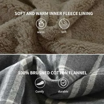 Puwasa Men's Sherpa Lined Flannel Jacket for Cozy Stay Warmth