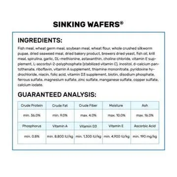 Hikari Tropical Sinking Wafers for Healthy Fish Diet 3.88 oz