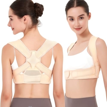 JMPOSE Posture Corrector for Back Support: Adjustable Shoulder Brace