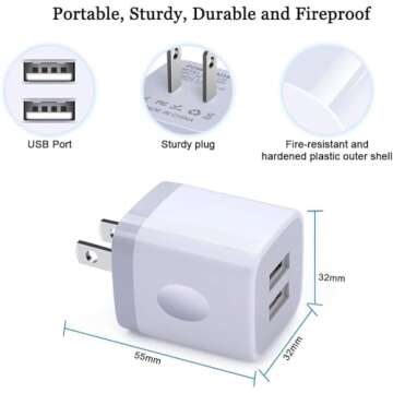 Dual Port USB Wall Charger - Fast Charging Solution