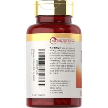 Carlyle Chewable Vitamin D3 2000 IU Tablets | Berry Flavor | Vegan Friendly